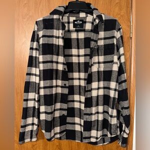 Men’s Hollister Black and Tan Flannel
